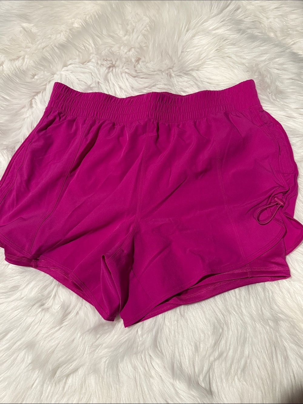 Avia Magenta Elastic-Waist Athletic Shorts